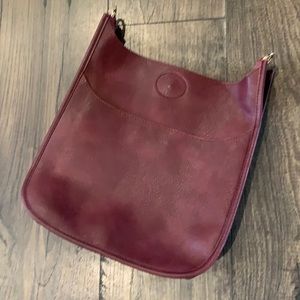 AHDORNED Burgundy Vegan Crossbody NO STRAP